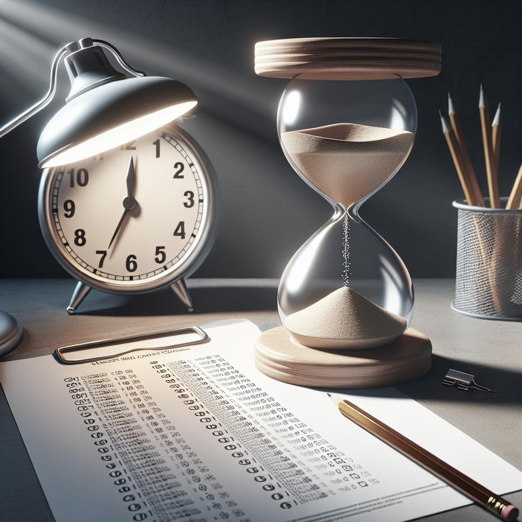 Optimal Time for Completing a 50-Question Multiple Choice Test